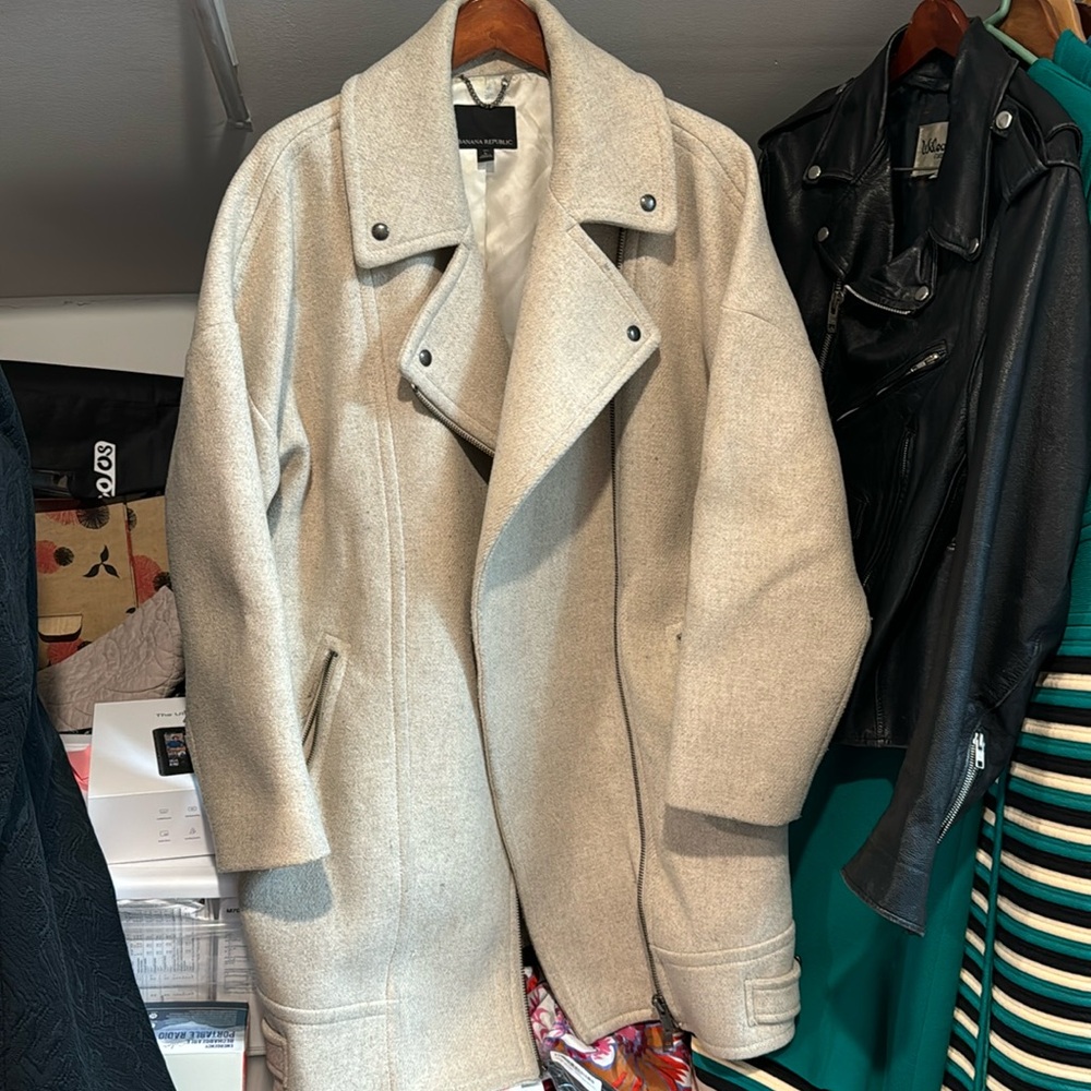 Banana Republic oversized Moto Jacket